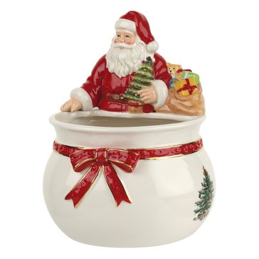 Spode Christmas Tree Santa Candy Bowl