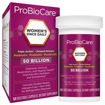 The Vitamin Shoppe Probiocare Probiotic 50 Billion Once Daily Womens Vegetarian Capsules