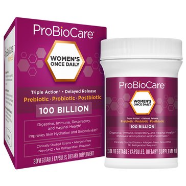 The Vitamin Shoppe Probiocare Probiotic 100 Billion Once Daily Womens Vegetarian Capsules, 30 Count