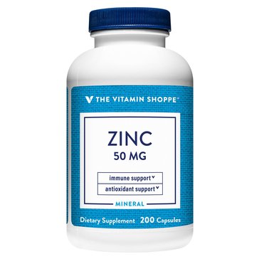 The Vitamin Shoppe Zinc 50 Mg Capsules