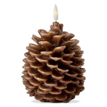 Tag Pinecone LED Candle