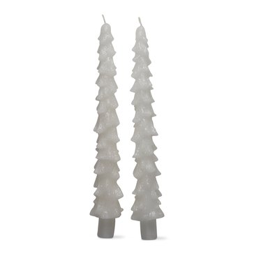 Tag Spruce Taper Candles, Set of 2