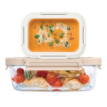 Bentgo Glass 4-Piece 2 Compartment Meal Prep Set