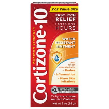 Cortizone 10 Fast Itch Relief Water Resistant Ointment