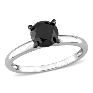 Sofia B. 1 1/2 cttw Black Diamond Round Cut Ring