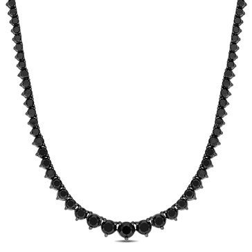 Sofia B. 5 4/5 cttw Black Diamond Tennis Necklace