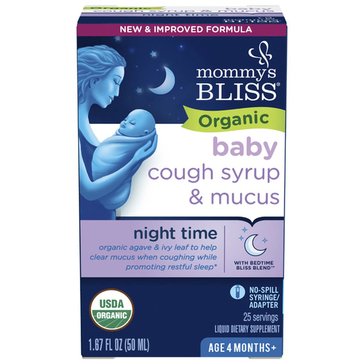 Mommy's Bliss Organic Baby Cough Syrup Night Time