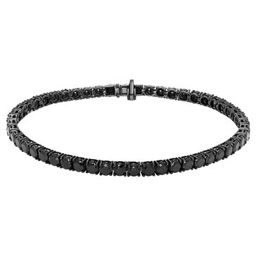 Men's 3mm Black Spinel Tennis Bracelet