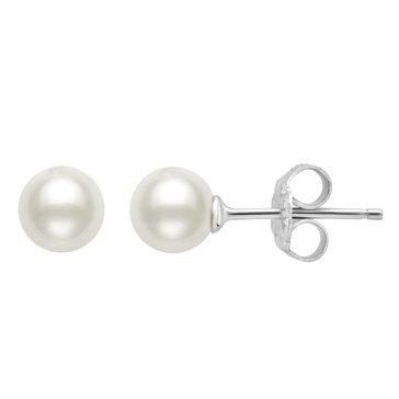 Crislu Genuine Pearl Stud Earrings