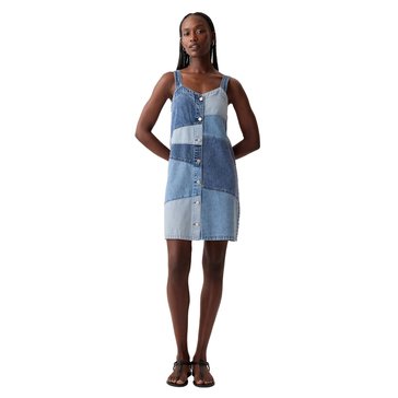 Gap Women's Sleeveless Pieced Denim Mini Dress
