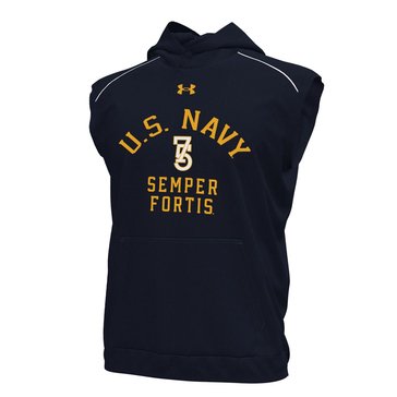 Under Armour Gameday U.S. Navy Semper Fortis Tech Terry Sleeveless Hood