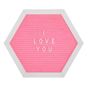 Lifetime Brands Melannco Hexagonal Letter Board