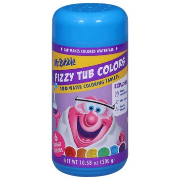 Mr. Bubble Fizzy Tub Colors