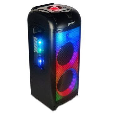 Gemini Portable Tower Speaker with LED Party Lights