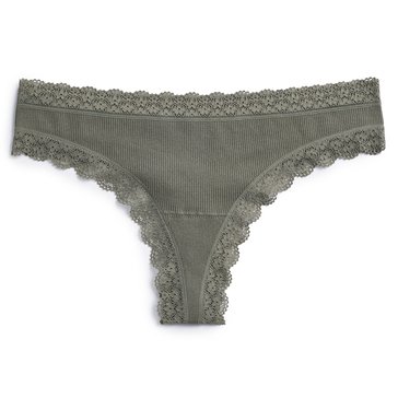 Yarn & Sea Women's Seamless Thong with Lace