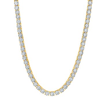 Crislu Cubic Zirconia Classic Tennis Necklace