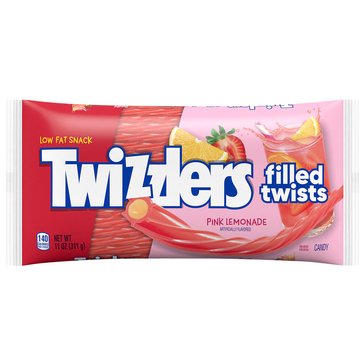 Twizzlers Pink Lemonade Flavored Filled Twists, 11oz