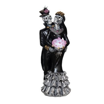 Transpac Light Up Day of the Dead Couple Figure