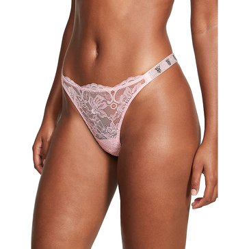 Victoria's Secret Women's Very Sexy Shine Strap Lace Monogram Thong