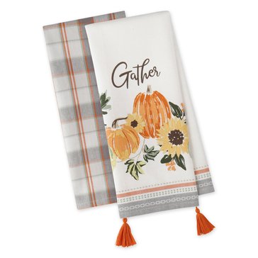 Design Imports Gather Fall Squash Dish Towels Set