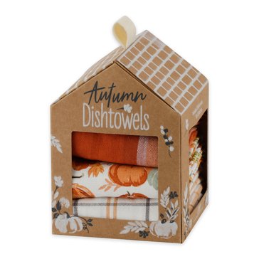 Design Imports Autumn House Dish Towels Gift Set