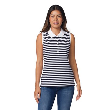 Tommy Hilfiger Women's Sleeveless Stripe Polo