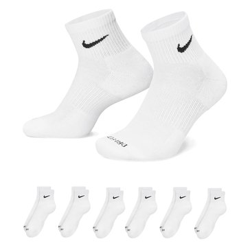 Nike Men's Everyday Plus Cushioned Quarter Crew Socks 6-Pack