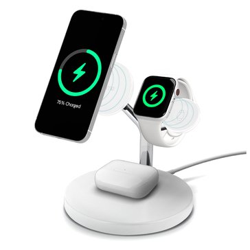 iHome 4-in-1 Magnetic 15W Wireless Charging Stand