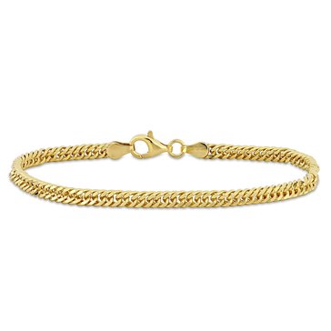 Sofia B. Men's 4MM Double Curb Link Chain Bracelet