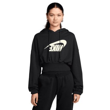 Nike Women's Sportswear Oversized Fleece Dance Crop Pullover Hoodie