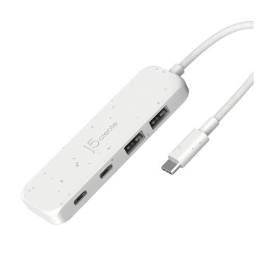 j5create Eco-Friendly USB-C to 2-Port USB-C and 2-Port USB-A Hub