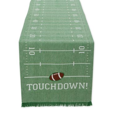 Design Imports Home Field Embellished Table Runner