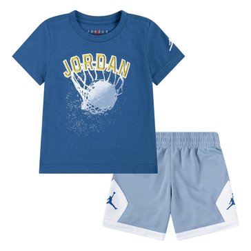 Jordan Toddler Boys Hoop Graphic Tee And Mesh Short Sets