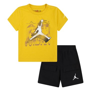 Jordan Toddler Boys 3D Airman Graphic Tee And Short Sets