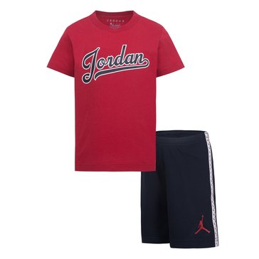 Jordan Little Boys Flight MVP Shirt And Mesh Short Set