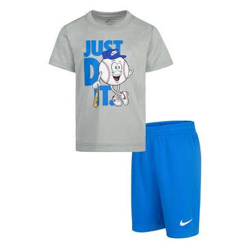 Nike Little Boys Sportball Tee And Short Sets