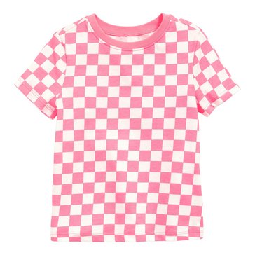 Old Navy Baby Girl Short Sleeve Mini Check Print Tee