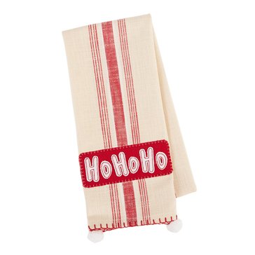 Design Imports Ho Ho Ho Embellished Dish Towel