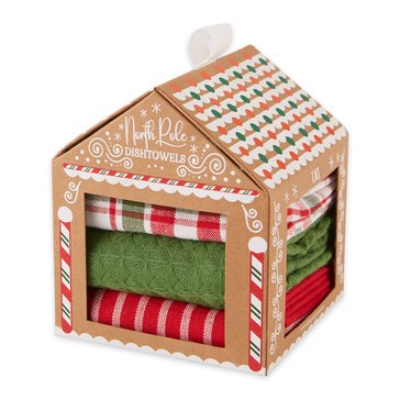 Design Imports Gingerbread House Dish Towel Gift Set