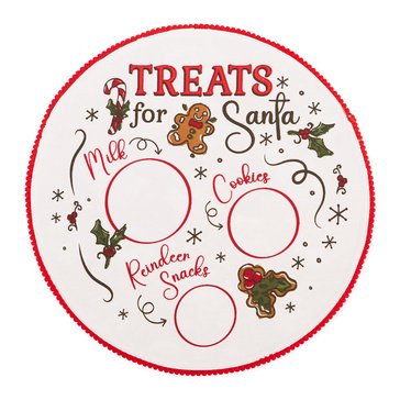 Design Imports Cookies For Santa Embellished Placemat