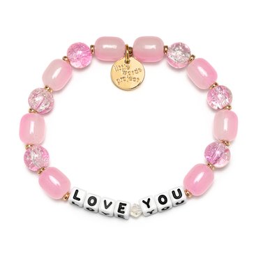 Little Words Project Love You Beaded Stretch Bracelet