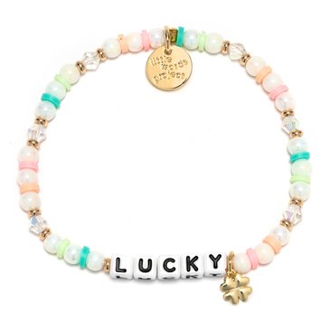 Little Words Project Lucky Beaded Stretch Bracelet