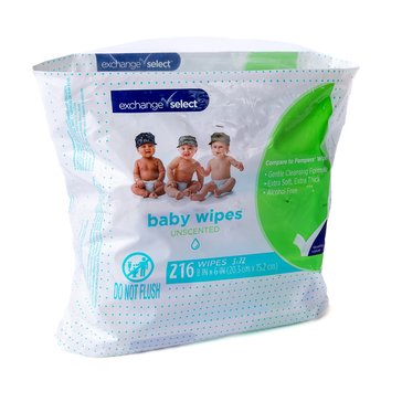 Exchange Select Unscented Baby Wipes, 3-Pack