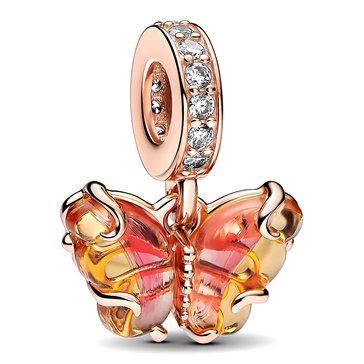 Pandora Butterfly Murano Glass Dangle Charm