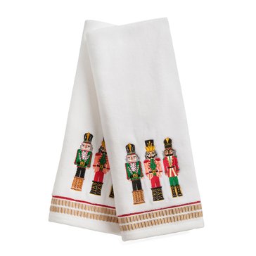 Caro Home Nutcracker Nostalgia Hand Towel, 2-Pack