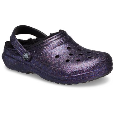 Crocs Little Kids' Lined Space Glitter Classic Clog