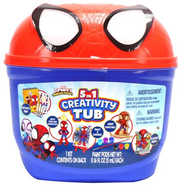 Marvel Spidey & His Amazing Friends 5-in-1 Creativity Tub