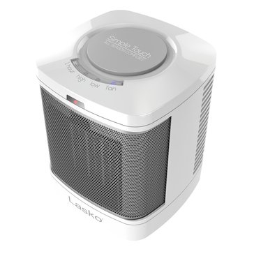 Lasko Ceramic 8-Inch Bathroom Space Heater with Fan and ALCI Safer Plug