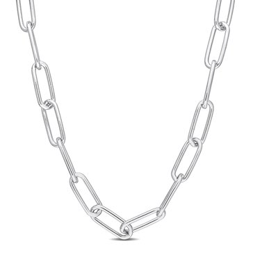 Sofia B. Men's Polished Paperclip Chain Necklace