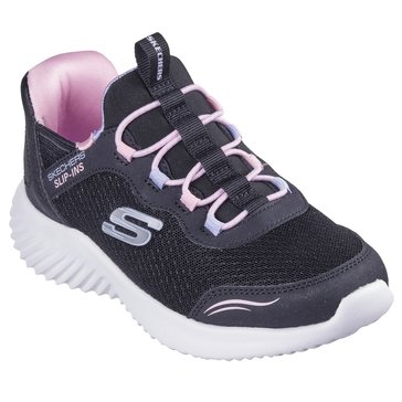 Skechers Little Girls' Slip In Bungee Sneaker